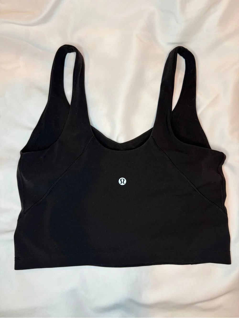 lululemon Align Tank Top Black Nulu Built In Bra Light Support Size 8 A/B